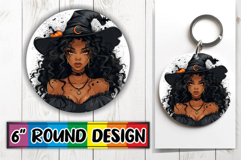 15x Round Design Sublimation Set for Coasters , Halloween Sublimation afrosvg 