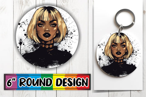 15x Round Design Sublimation Set for Coasters , Halloween Sublimation afrosvg 