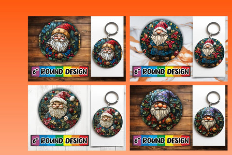 15x Round Designs for Sublimation , Holiday Sublimation afrosvg 
