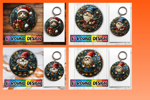 15x Round Designs for Sublimation , Holiday Sublimation afrosvg 