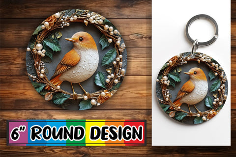 15x Round Keychain & Coaster Bundle , Christmas Sublimation afrosvg 