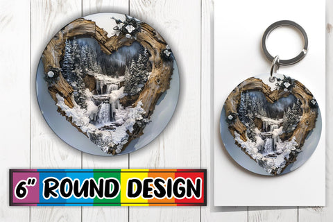 15x Round Keychain & Coaster Sublimation , Christmas Sublimation afrosvg 