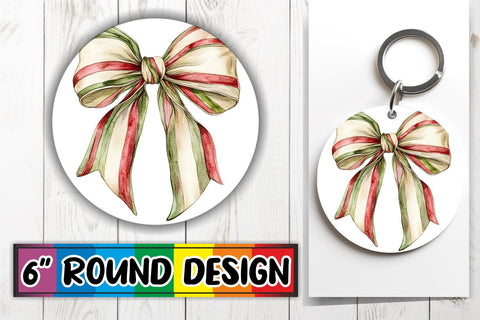15x Round Keychain Sublimation Bundle , Bow Sublimation afrosvg 