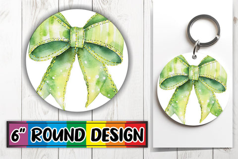 15x Round Keychain Sublimation Bundle , Bow Sublimation afrosvg 