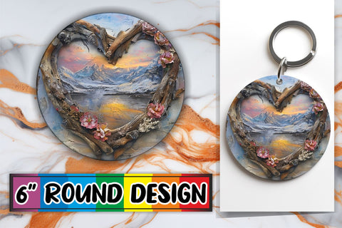 15x Round Keychain Sublimation Collection , Christmas Sublimation afrosvg 