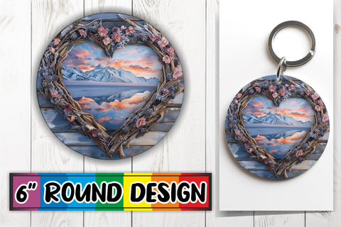 15x Round Keychain Sublimation Set , Christmas Sublimation afrosvg 