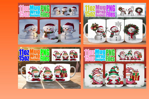 15x Stylish Sublimation Mug , Christmas Sublimation afrosvg 