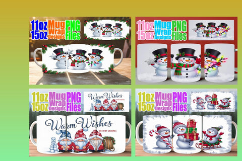 15x Stylish Sublimation Mug , Christmas Sublimation afrosvg 