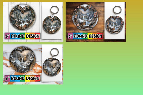 15x Sublimation Design Set for Coasters , Christmas Sublimation afrosvg 