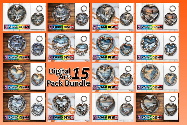 15x Sublimation Design Set for Coasters , Christmas Sublimation afrosvg 