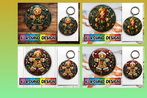 15x Sublimation Keychain Bundle , Holiday Sublimation afrosvg 