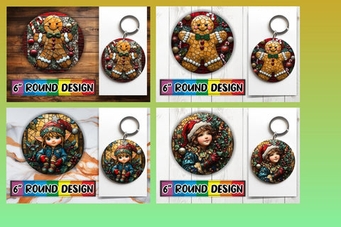15x Sublimation Keychain Bundle , Holiday Sublimation afrosvg 