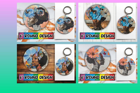 15x Sublimation Keychain Bundle , Woman Sublimation afrosvg 