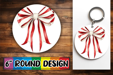 15x Sublimation Keychain Round Designs , Bow Sublimation afrosvg 