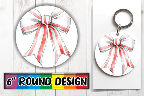 15x Sublimation Keychain Round Designs , Bow Sublimation afrosvg 