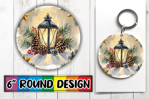 15x Sublimation Keychain Round Designs , Christmas Sublimation afrosvg 