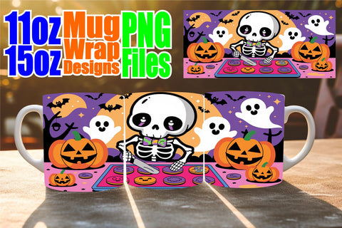 15x Sublimation Mug Wrap , Ghost Sublimation afrosvg 