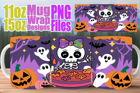 15x Sublimation Mug Wrap , Ghost Sublimation afrosvg 