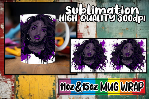 15x Sublimation Mug Wrap , Halloween Sublimation afrosvg 