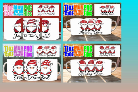 15x Sublimation Mug Wrap , Xmas Sublimation afrosvg 