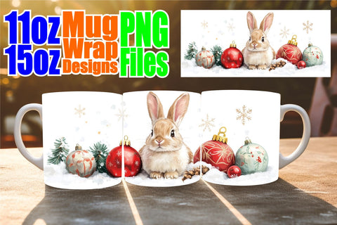 15x Sublimation Mug Wraps , Holiday Sublimation afrosvg 