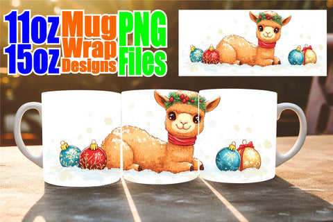 15x Sublimation Mug Wraps , Holiday Sublimation afrosvg 