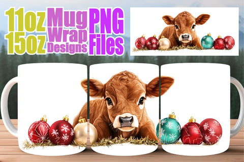 15x Sublimation Mug Wraps , Holiday Sublimation afrosvg 