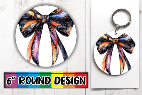 15x Sublimation Round Keychain Pack , Bow Sublimation afrosvg 