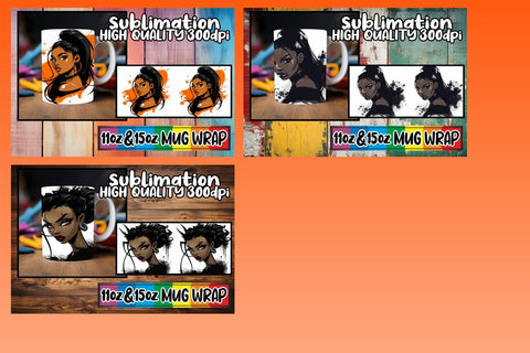15x Vibrant Mug Wrap , Halloween Sublimation afrosvg 