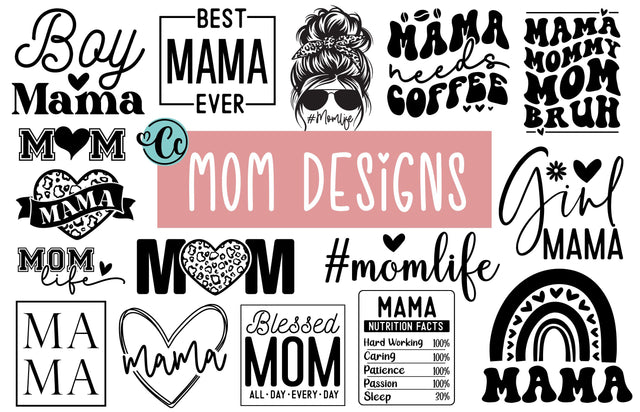16 Mom svg Design, Mom Svg Bundle, Mama Svg, Mother Svg, Mother’s Day Svg, Mom Life Svg, Svg Files for Cricut, Funny Mom Svg SVG Crazy Craft 