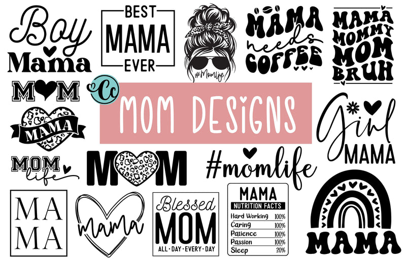16 Mom svg Design, Mom Svg Bundle, Mama Svg, Mother Svg, Mother’s Day Svg, Mom Life Svg, Svg Files for Cricut, Funny Mom Svg SVG Crazy Craft 