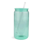 16 oz Glass Can Single Wall - Mint Green