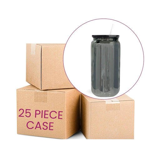 16 oz Glass Can Single Wall - Mirrored Physical DIY Craft Warehouse 