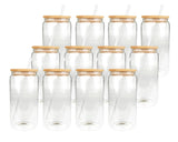 16 oz Glass Can Single Wall - Set of 12