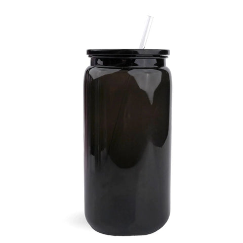 16 oz Plastic Can Opaque - Smoke Black Physical DIY Craft Warehouse 