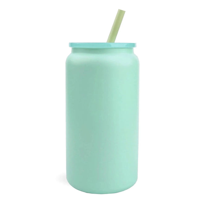 16 oz Stainless Steel Metal Can - Mint Physical DIY Craft Warehouse 