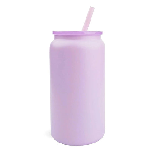 16 oz Stainless Steel Metal Can - Purple Physical DIY Craft Warehouse 