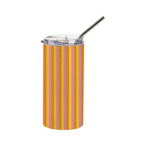 16oz Stainless Steel Skinny Sublimation Tumblers with Lids and Straws | Craft Express 4 Pack Sublimation Blanks Physical Craft Express 