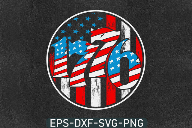 1776 America 4th of July SVG PNG: Patriotic T-Shirt Design SVG DesignDestine 