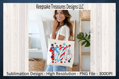 1776 Patriotic 4th Of July Design, Independence Day, Sublimation Png Printable Sublimation Keepsake Treasures Designs LLC. 