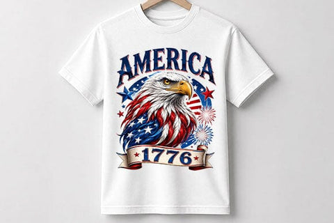 1776 Patriotic Eagle PNG America Pride Sublimation Digital Download SVG BillahCrafts 