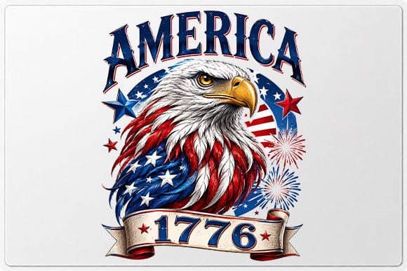 1776 Patriotic Eagle PNG America Pride Sublimation Digital Download SVG BillahCrafts 