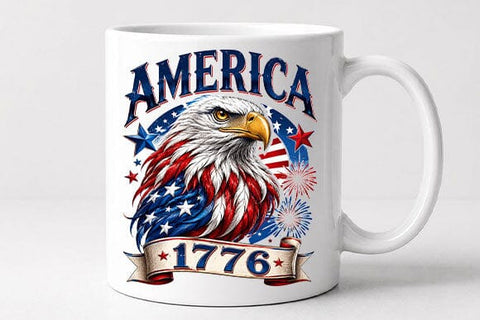 1776 Patriotic Eagle PNG America Pride Sublimation Digital Download SVG BillahCrafts 