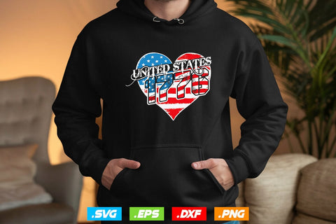 1776 United States Flag USA t-shirt design Design SVG Creativeart88 
