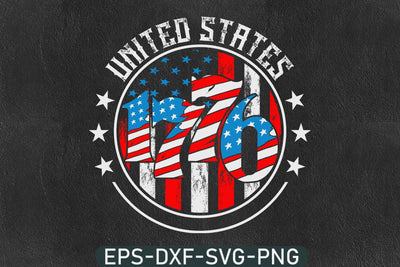 1776 United States Flag Usa t-shirt design Design SVG DesignDestine 