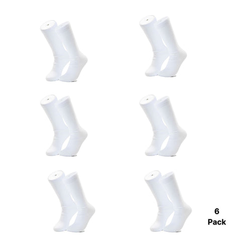 17in Sublimation Tube Socks | 1 Pair - White Polyester | Craft Express Physical Craft Express 6 Pairs 