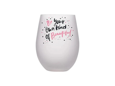 17oz Frosted Stemless Wine Glasses | Craft Express 4 Pack of Sublimation-Ready Blanks Physical Craft Express 