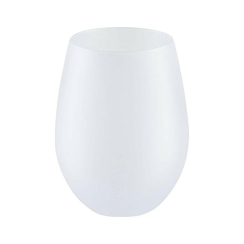 17oz Frosted Stemless Wine Glasses | Craft Express 4 Pack of Sublimation-Ready Blanks Physical Craft Express 