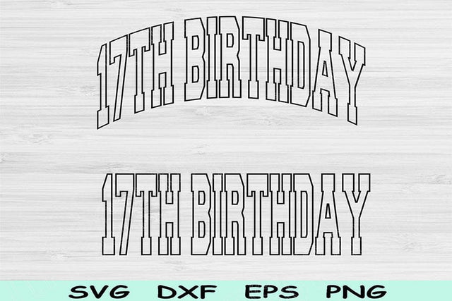 17th Birthday Svg Png Cut File, Seventeen Birthday Svg, 17 Year Old Svg Files For Cricut, Seventeen Svg, Teenager Svg Block Digital Designs SVG TiffsCraftyCreations 