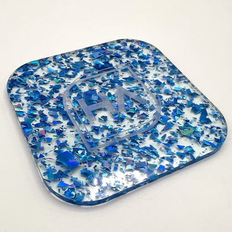 1/8 Iced Holographic Flake Glitter Cast Acrylic Sheet Physical Houston Acrylic 